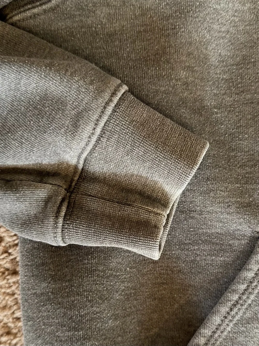 Carhartt Men's Hooded Pullover Sweatshirt in Gray, Size S - Picture 6 of 7